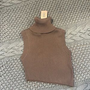 Turtleneck Asymmetrical Top